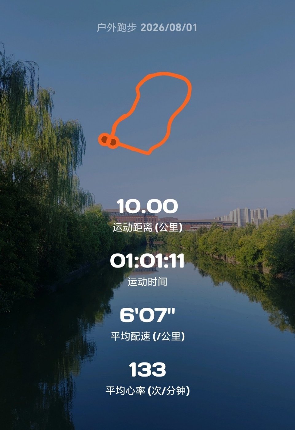 八月，你好呀！今天睡过头了，醒来就五点多了，急匆匆出门，然后半路想起来太阳镜忘带