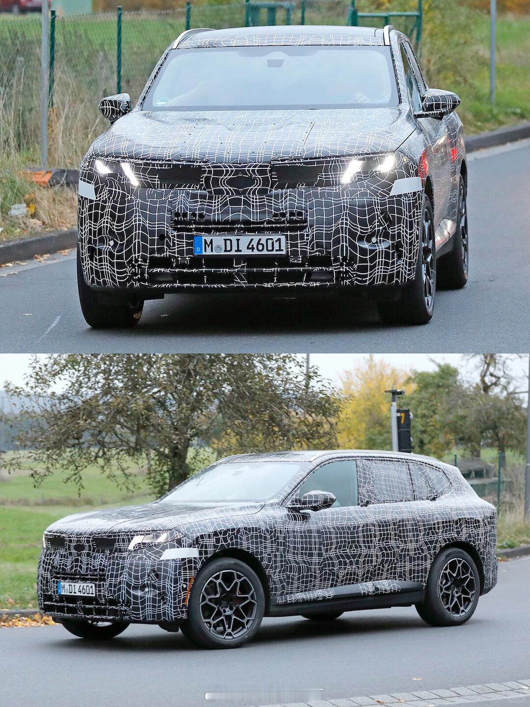 宝马下一代X5原型车内饰曝光，取消单独仪表盘，使用全景式抬头显示宝马x5