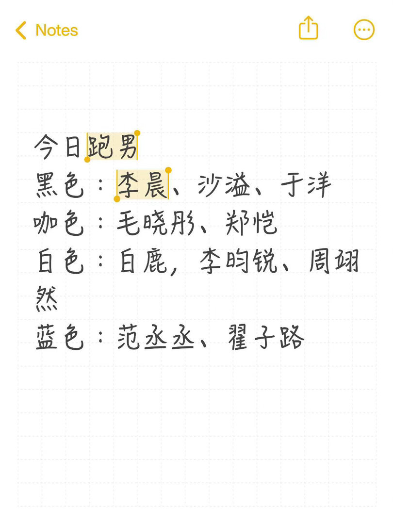 今天跑男这个分组咋分的根据颜色完全看不懂奔跑吧｜ 