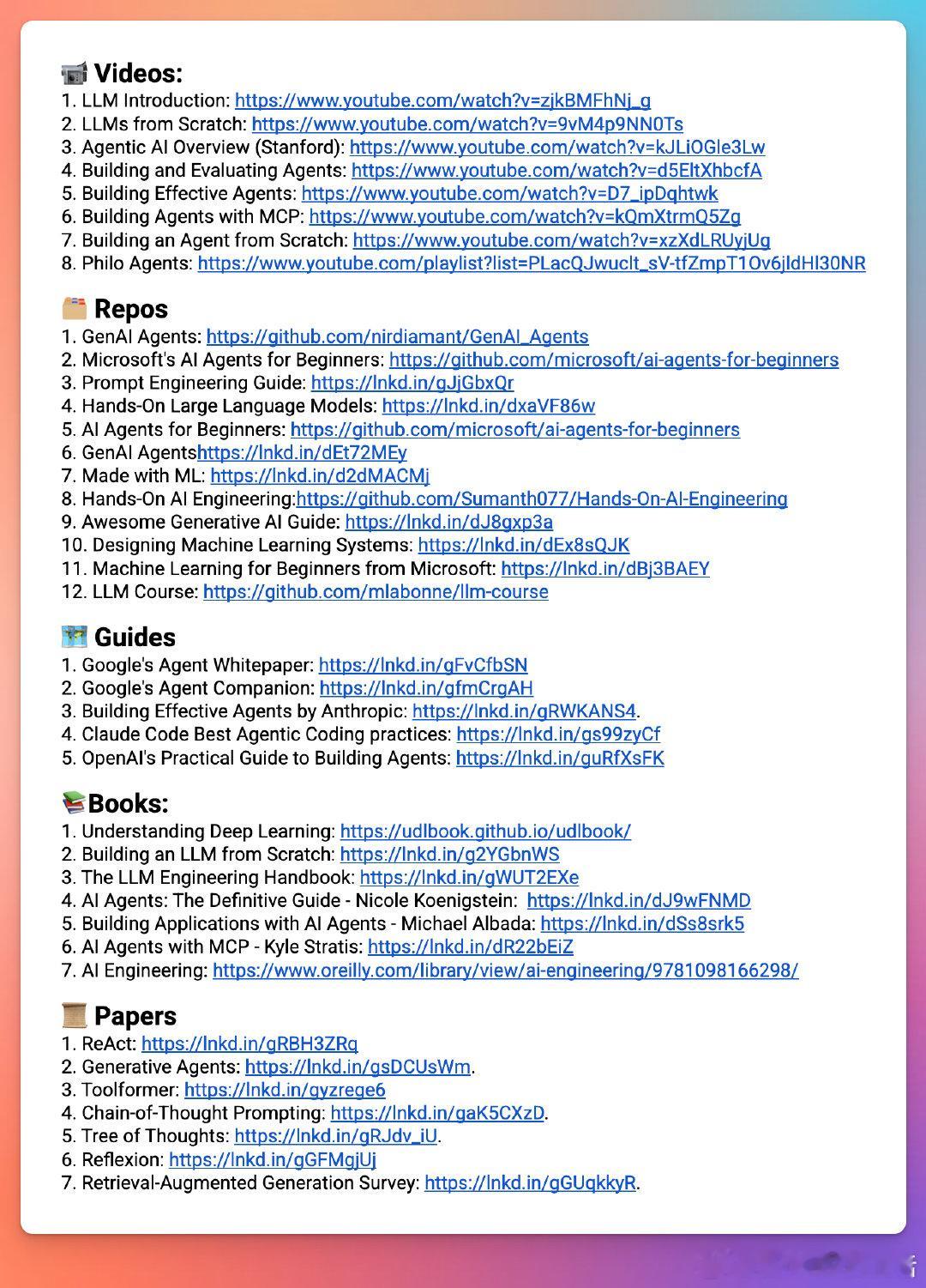 Building AI Agents：有人整理了一份超全资源合集，帮你从零开始构