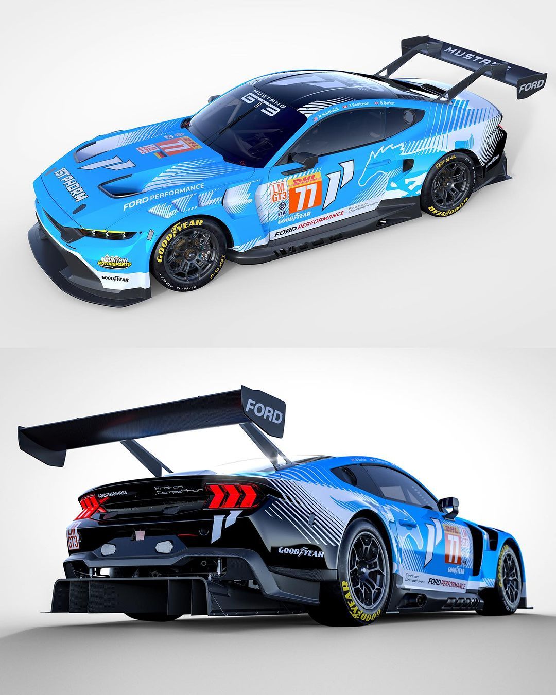 2024赛季福特#WEC# LMGT3双车涂装Proton Competitio