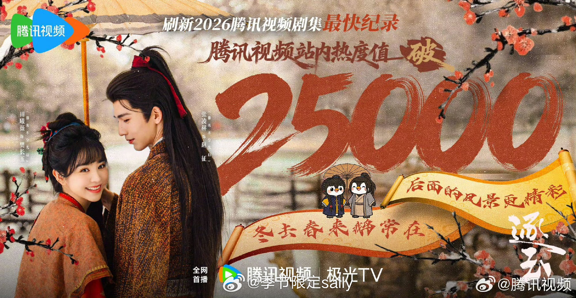 逐玉腾讯视频站内热度值破25000都看了吗，首播反馈