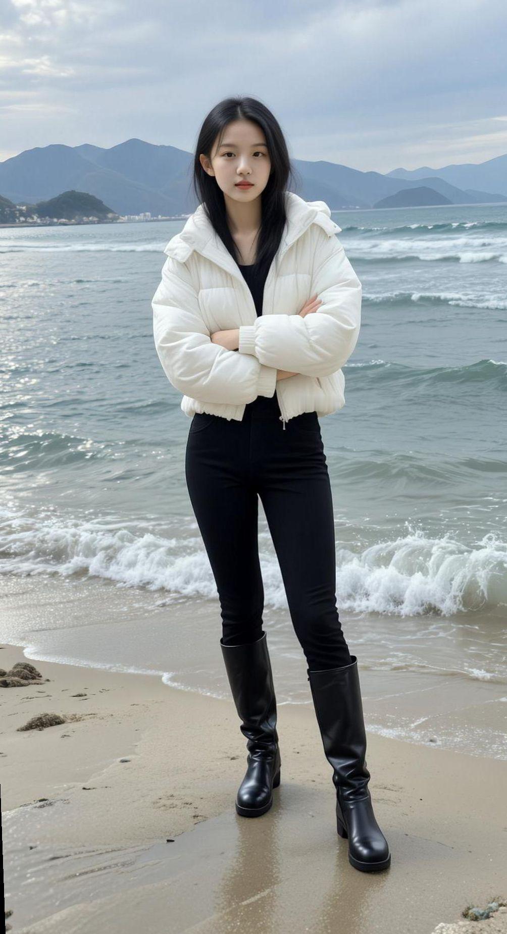 AI湖岸氛围感写真 抖音ai创作