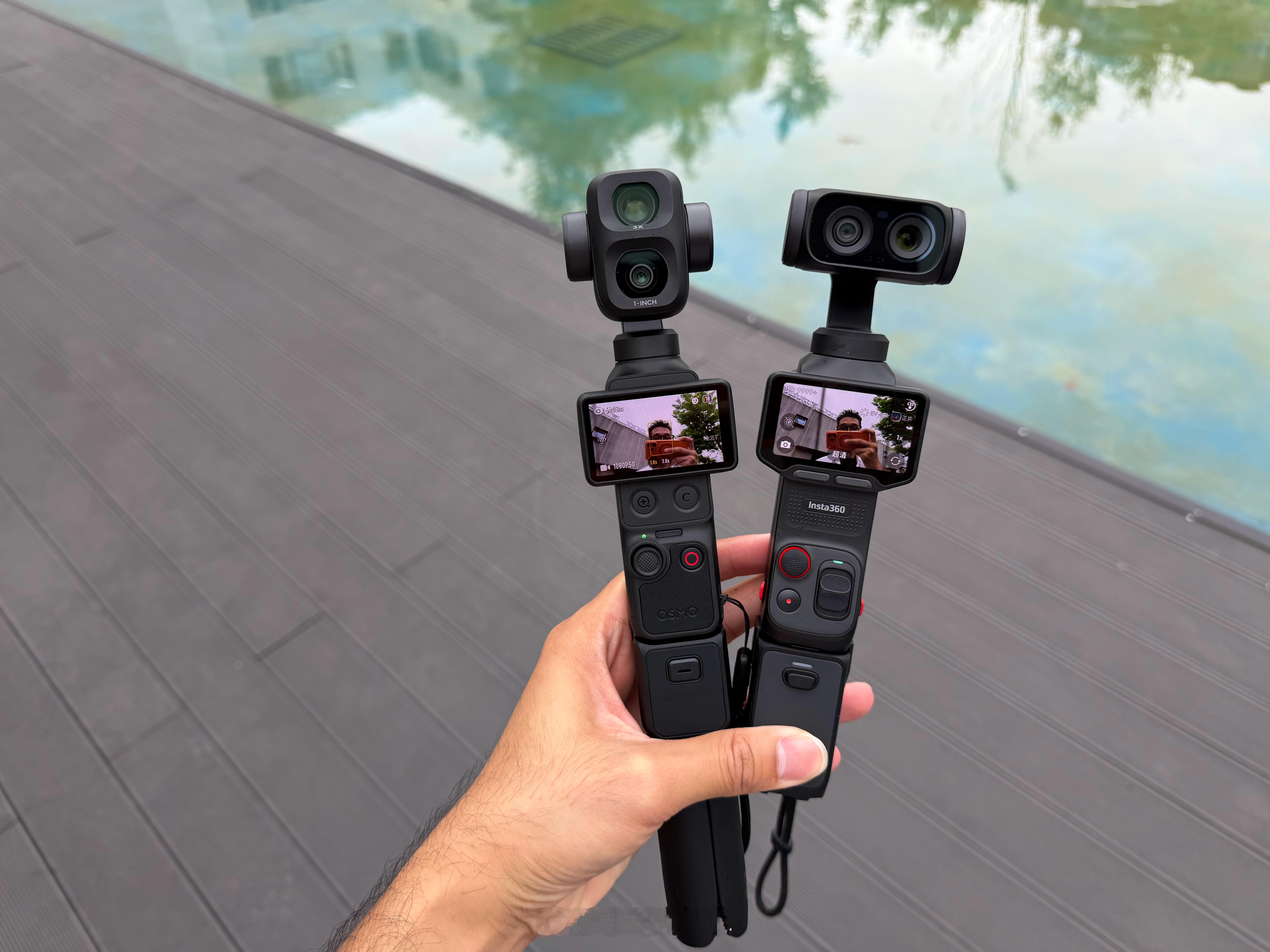 大疆 Pocket 4 Pro 🆚 影石360 Luna Ultra，来个日常