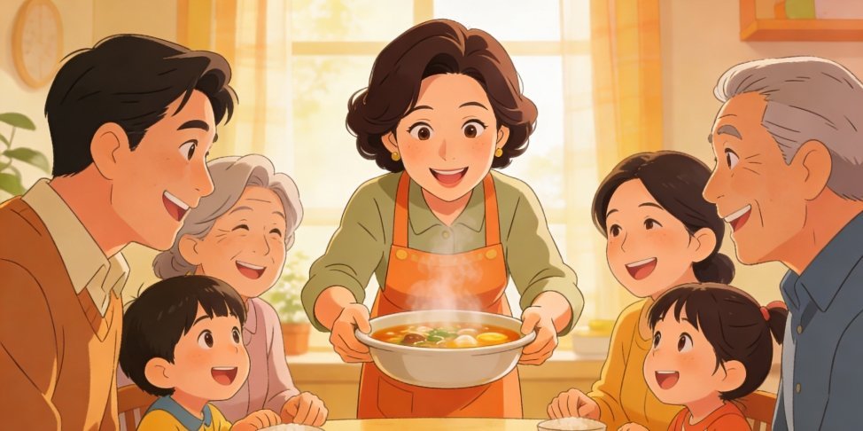 全家被马丽哄开心了马丽用她独有的亲和力，给一家人带来了满满的快乐，也让我们感受到