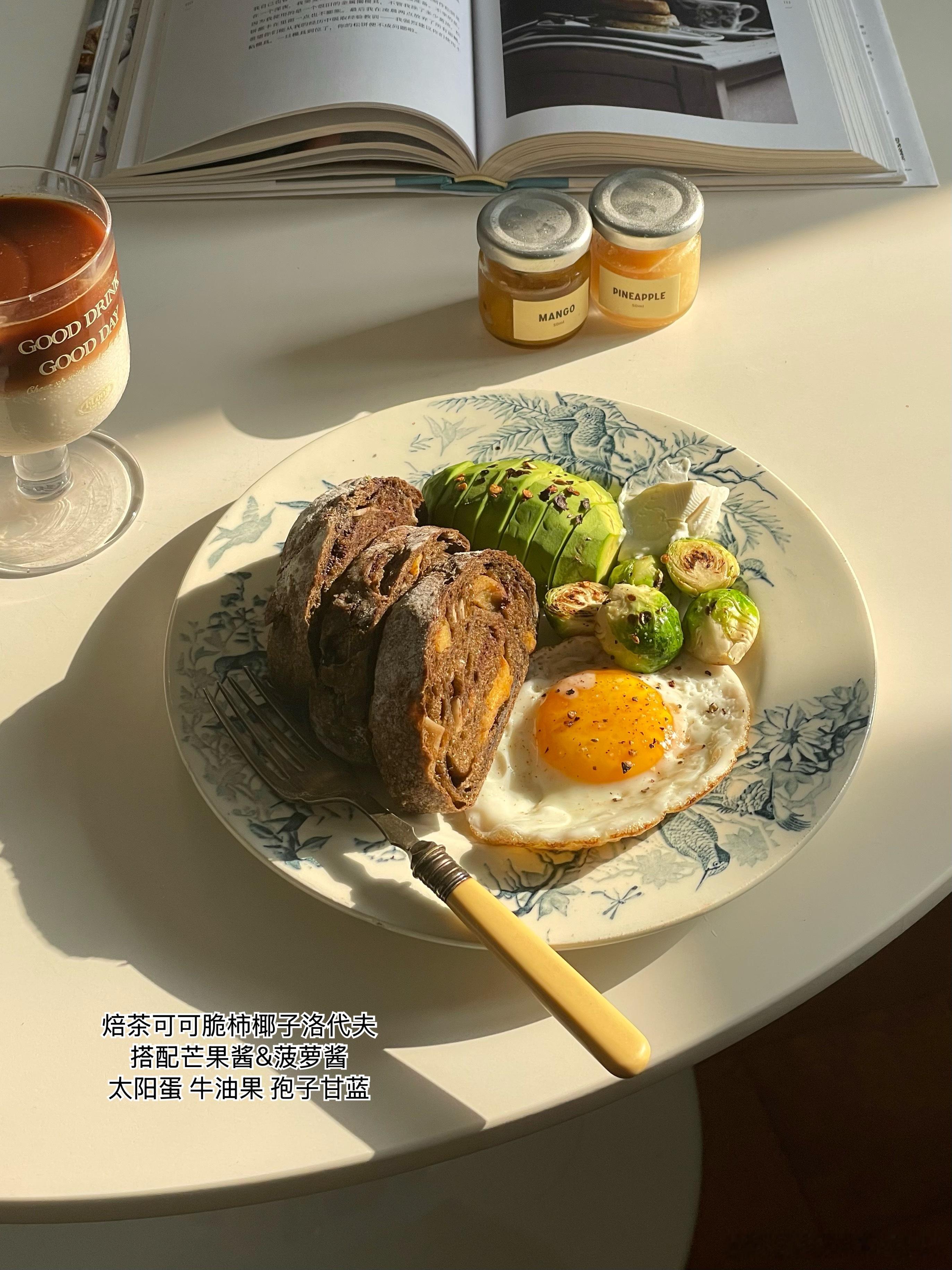 最近的早餐🍳🍞🥑🥕🥝大家新周早安～ ​​​