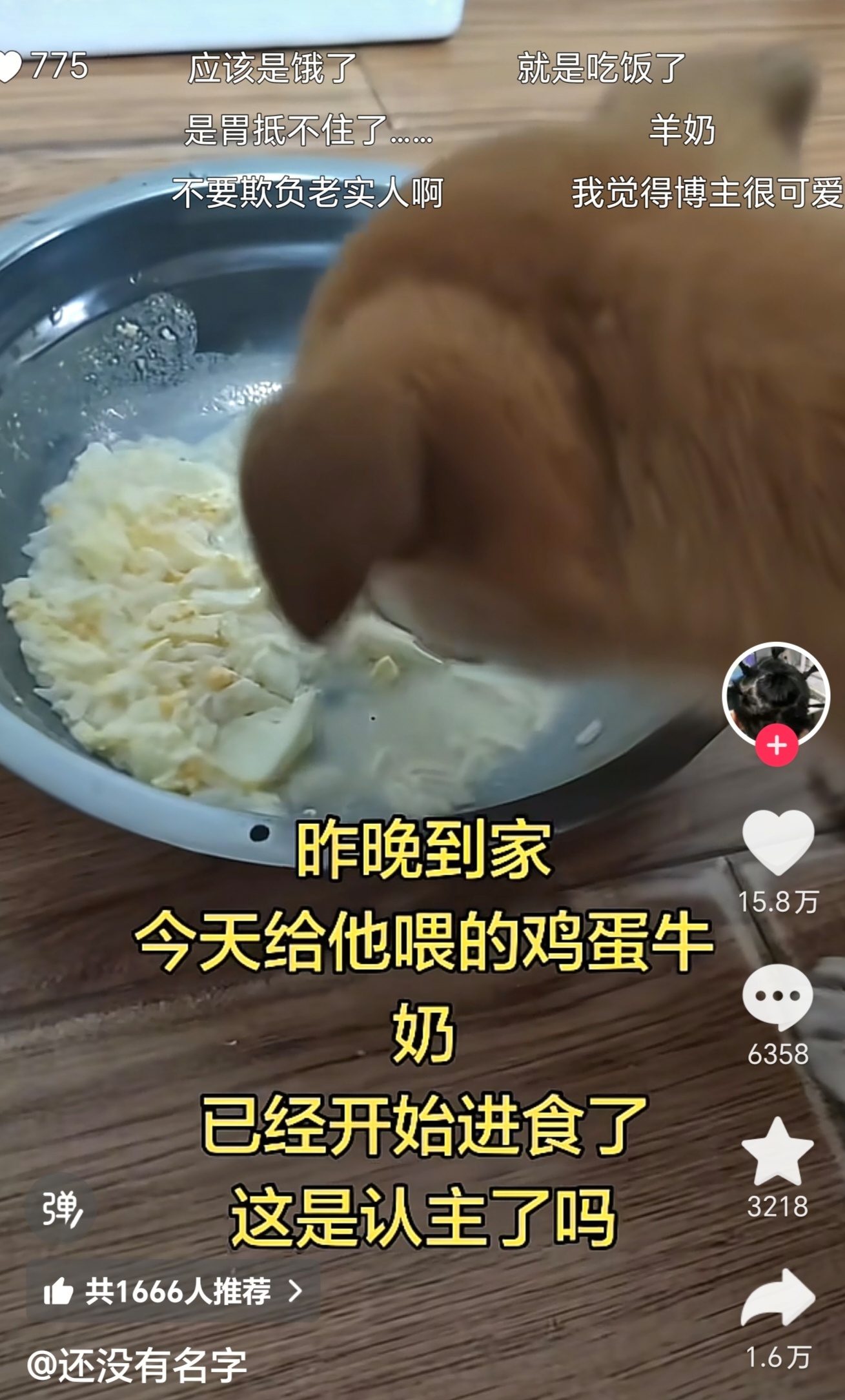 看得出来作者真的很喜欢这个小狗了，还特地去搜了狗奶[允悲] ​​​