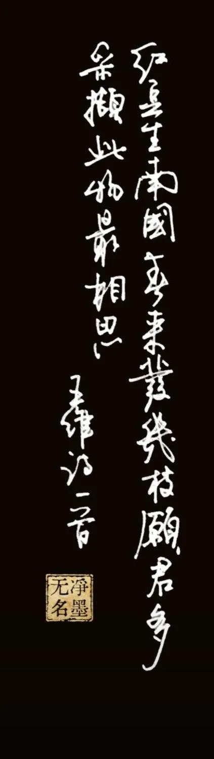 释文
红豆生南国，春来发几枝。
愿君多采撷，此物最相思。
王维诗一首
两幅对比点