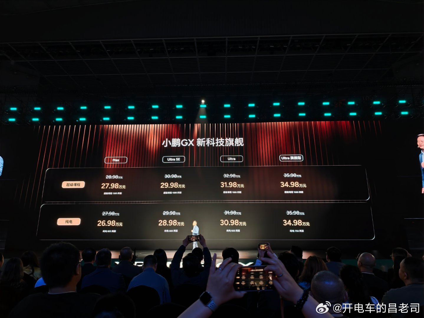 小鹏GX这是要炸！！！Max版超级增程28.98万 纯电27.98万Ultra 