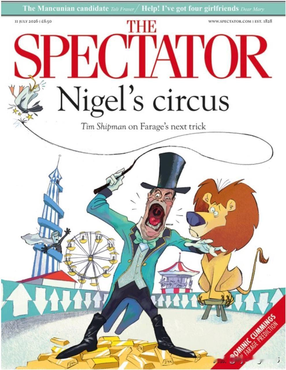 “奈杰尔的马戏团”（Nigel’s Circus）。最新一期的《旁观者》（*Th