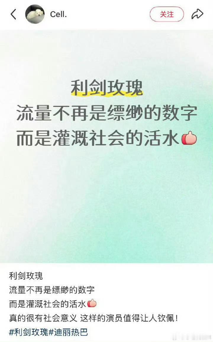 真的很喜欢这句话明星用自身影响力扩大对这些事情的关注度 这是利剑玫瑰的意义[抱一