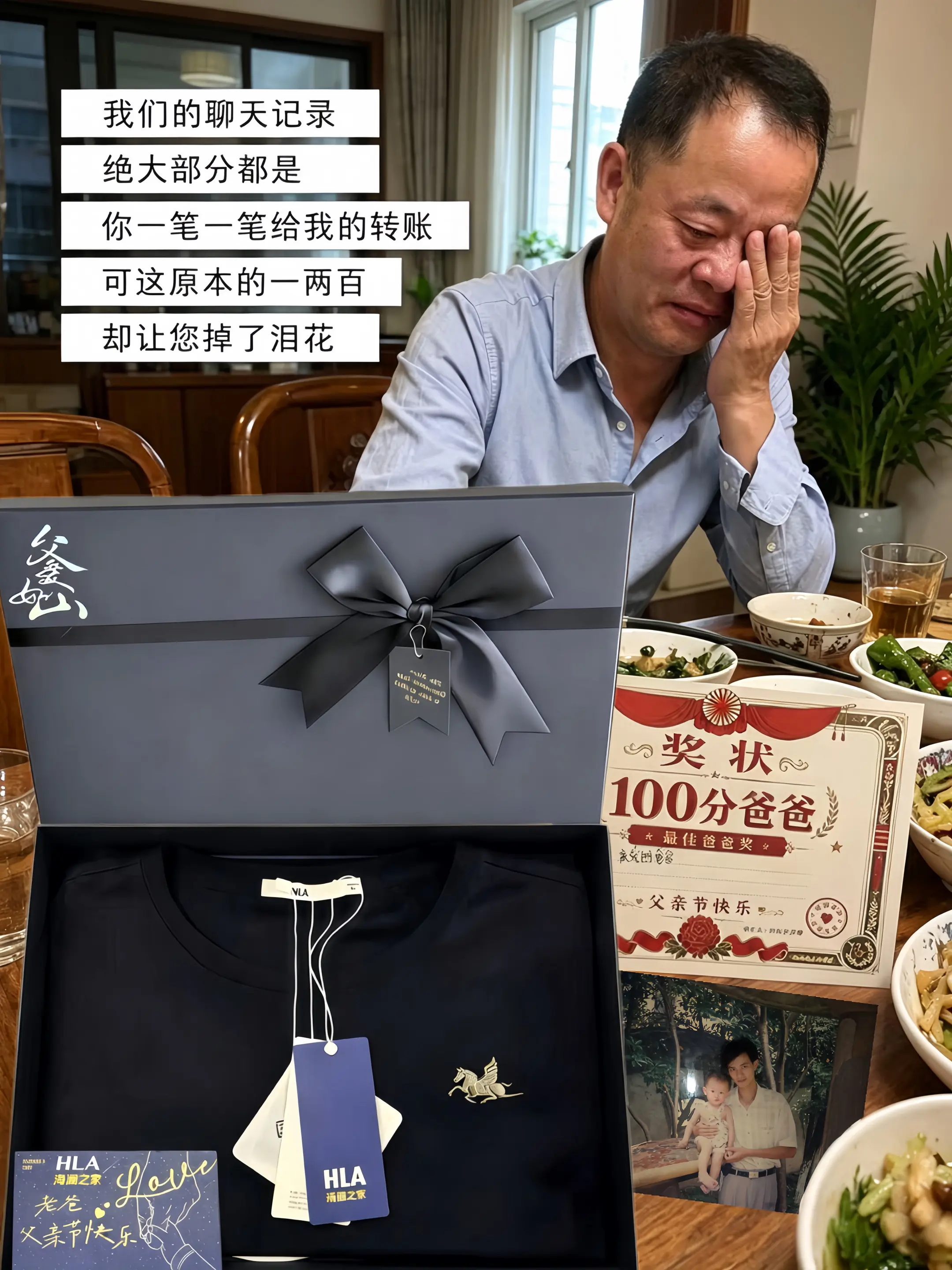 人生中的第一件海澜之家 送给我最亲爱的父亲