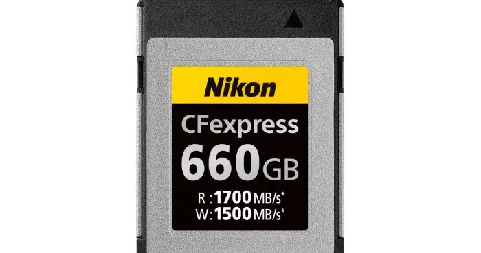 尼康|尼康发布660G容量的CFexpress卡：5299元