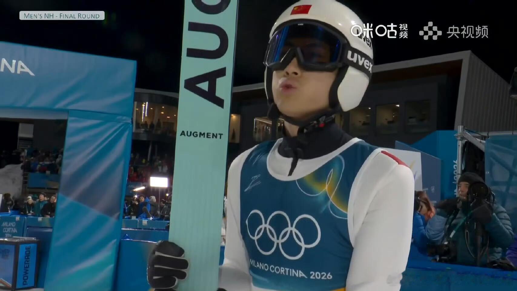 宋祺武创男子跳台滑雪历史米兰冬奥会跳台滑雪男子个人标准台，中国选手宋祺武以237