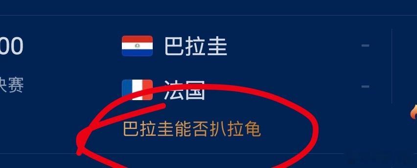 小🍠的编辑你出来，谁教你这么写标题的巴拉圭vs法国