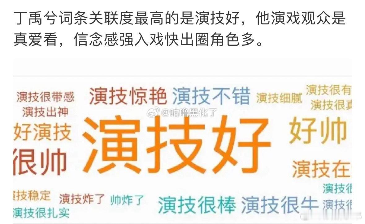 丁禹兮演技确实到位，这是事实 