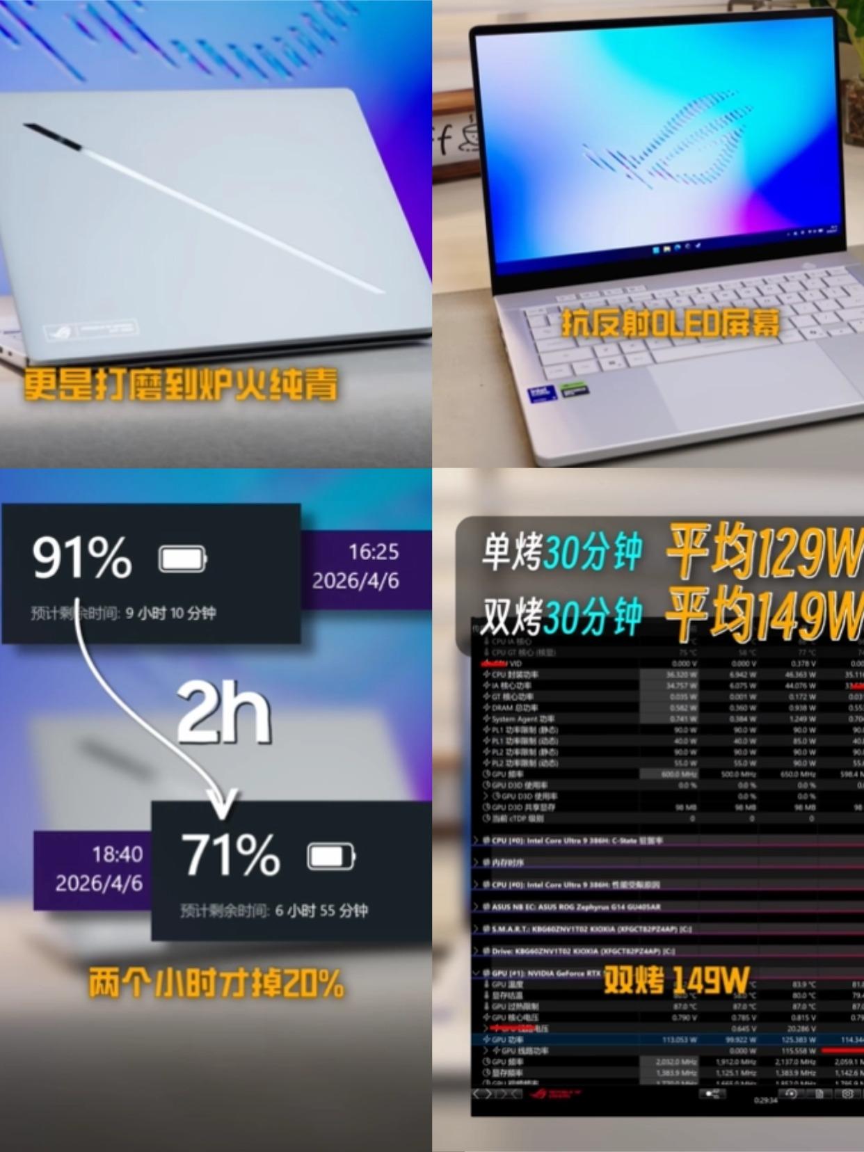 ROG幻14 Air这续航认真的吗！？
就离谱，刚看了UP主大狸子切切的新视频，