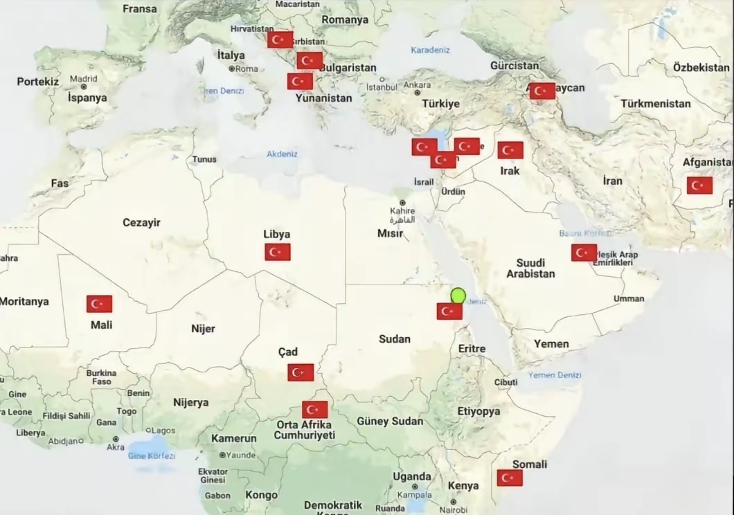 土耳其竟然是全球拥有海外军事基地数量第二多的国家，仅次于美国。军事