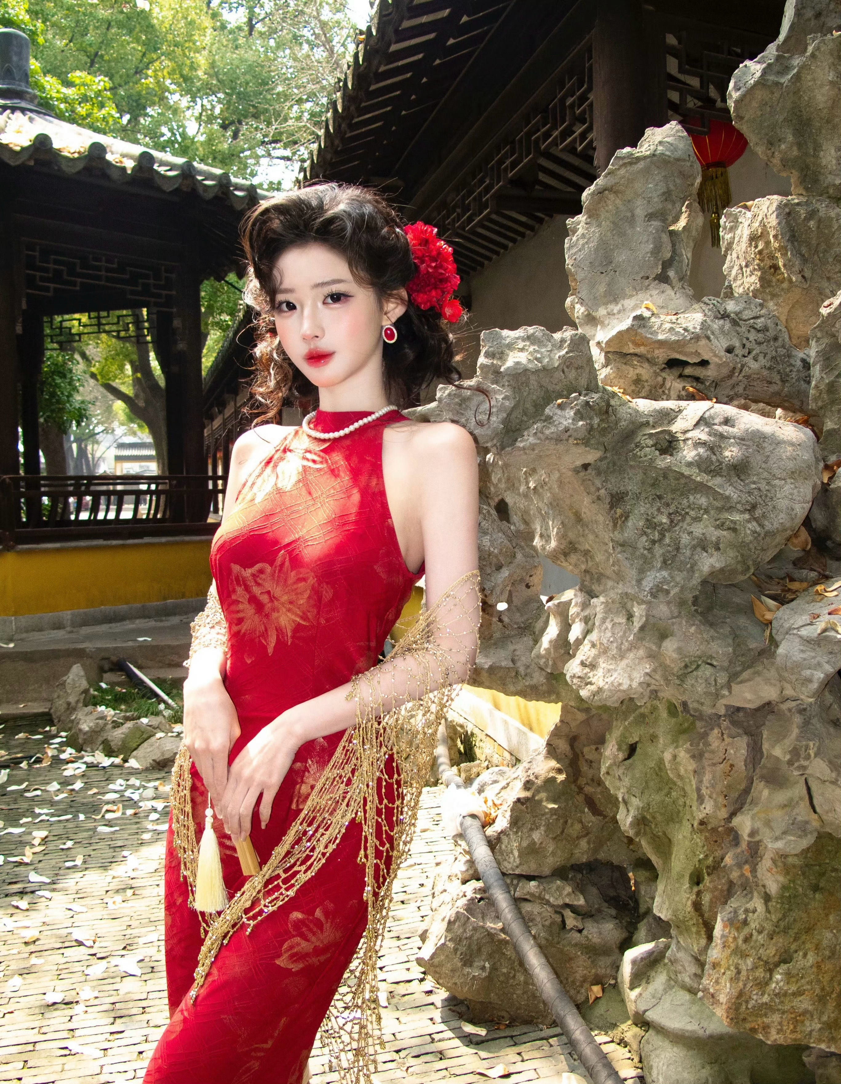 校花美女这个妆扮绝美