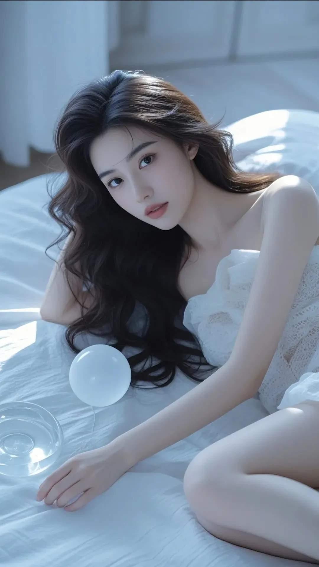 少女与泡泡的梦幻时光💭✨清新脱俗的女孩子是什么样子的呀 超萌超可爱的高清壁纸图