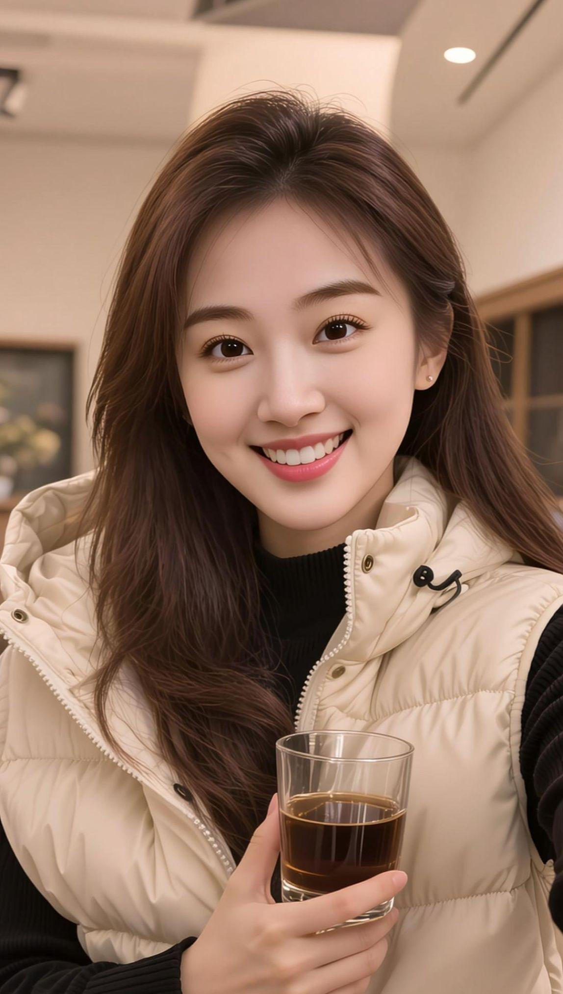 AI暖光生活照 抖音ai创作 穿着得体是一种生活态度 怎么会有如此适合我的妆容