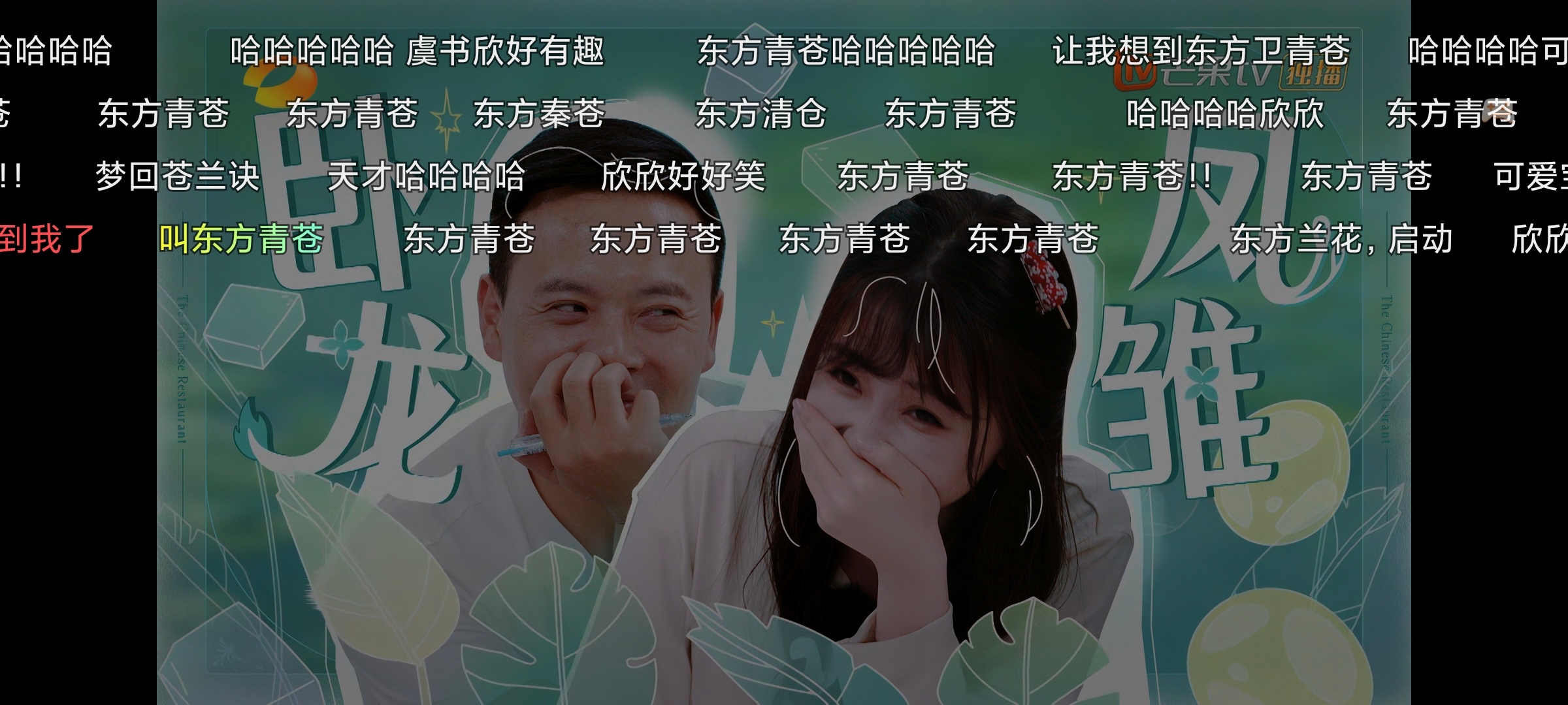 在看中餐厅8，笑的我服服