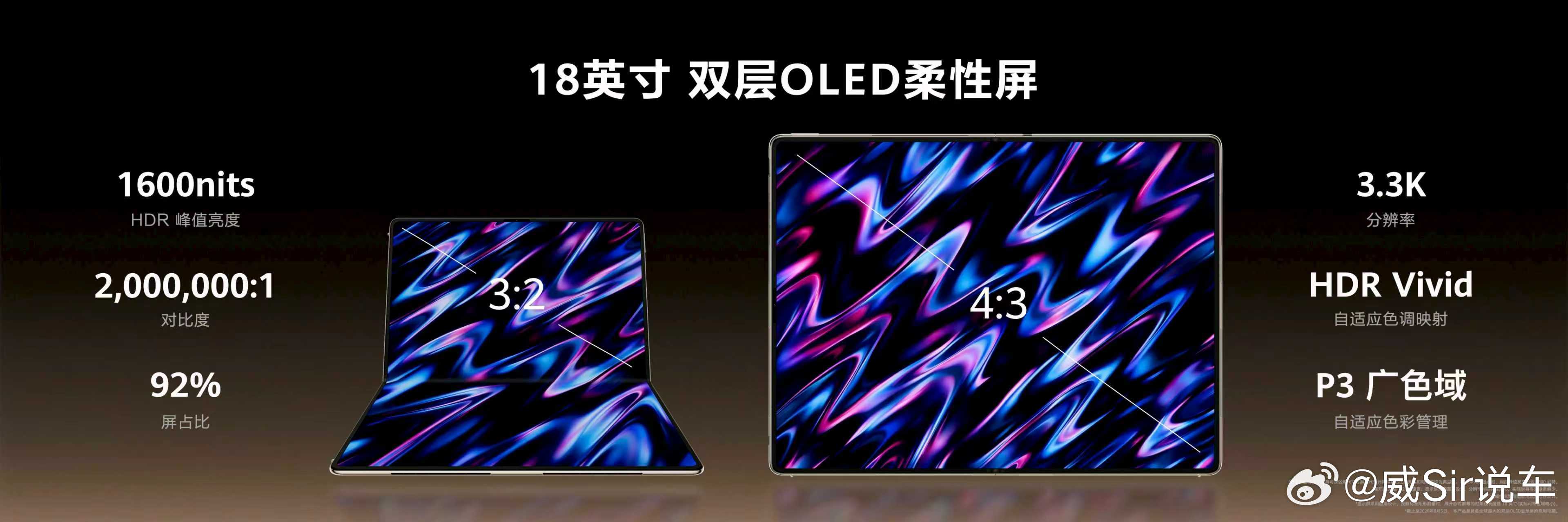 新款鸿蒙折叠电脑抗弯曲能力提升10倍全新华为MateBook Fold非凡大师搭