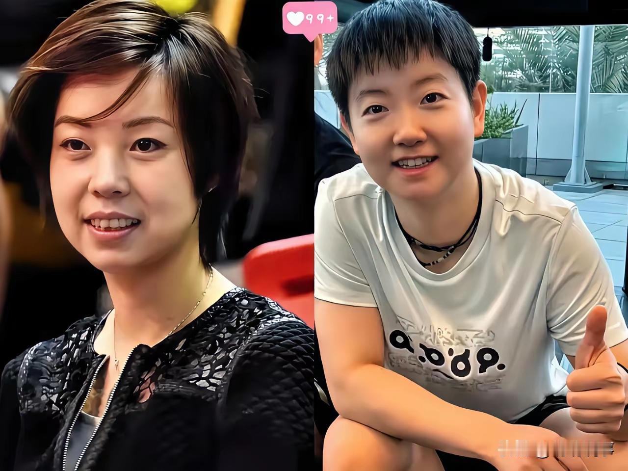 两代大魔王
你喜欢谁？
张怡宁是优雅范儿
如牡丹花
又暖又大又惊艳
属国花级别…