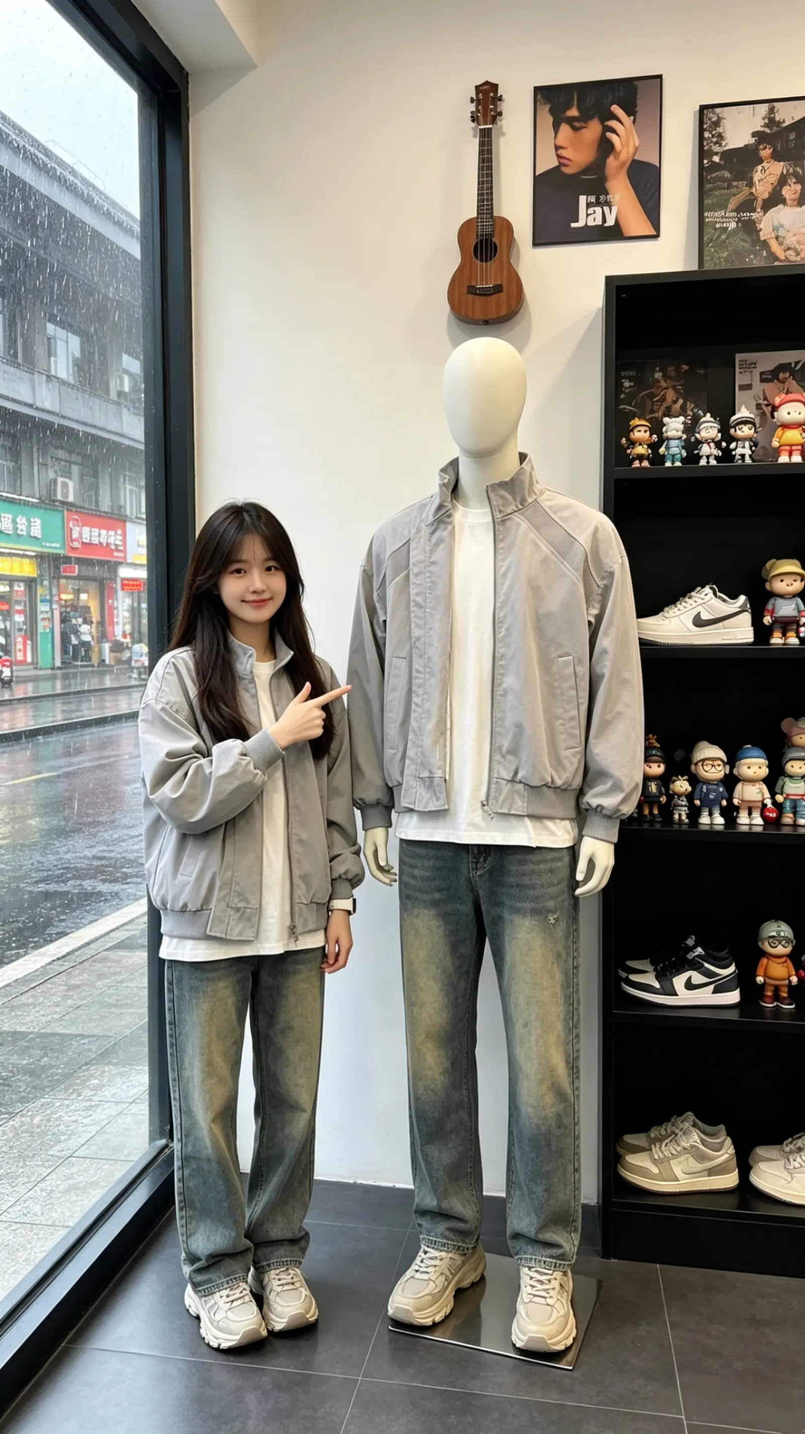 女友说这件夹克很让她心动！