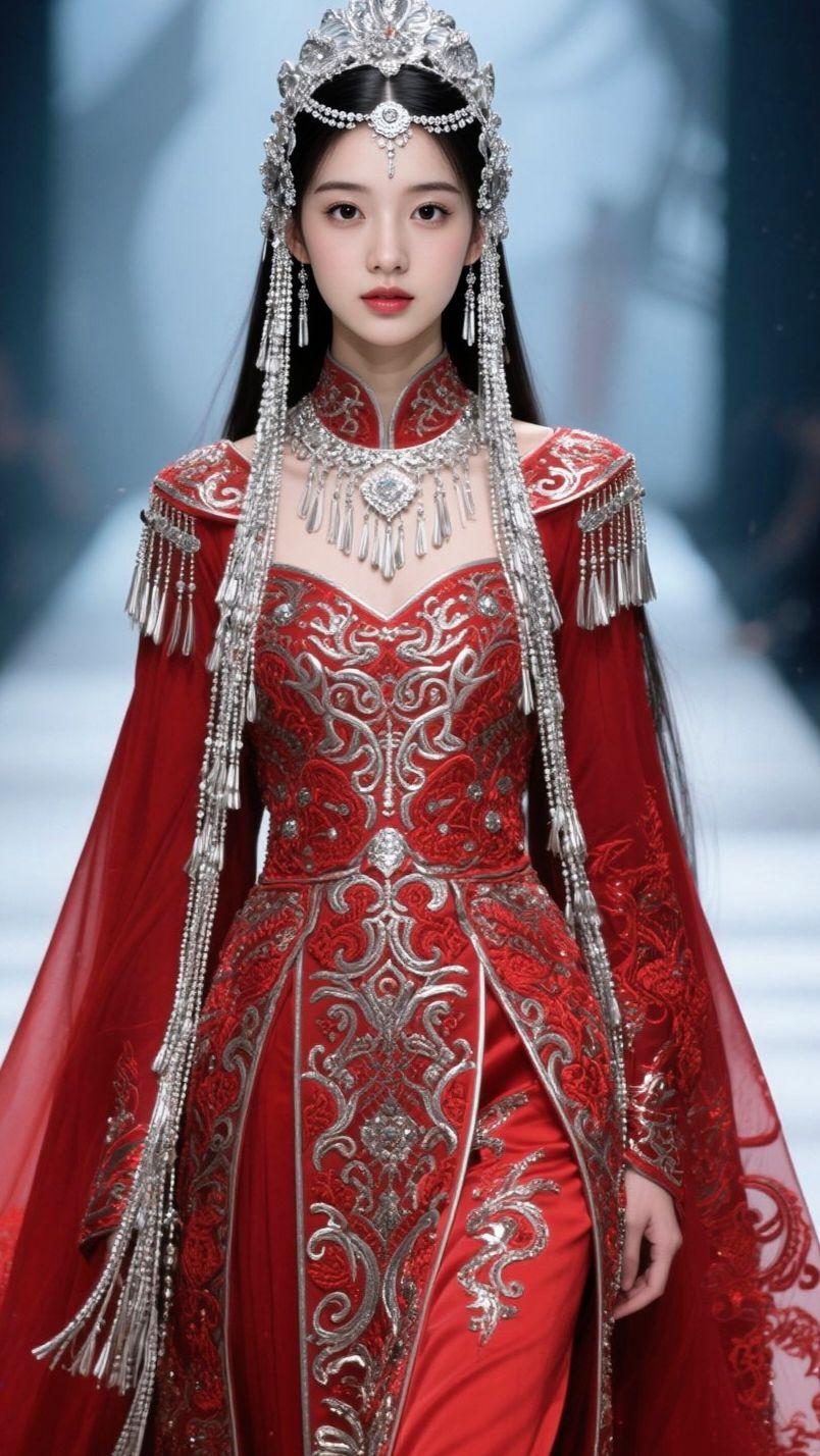 新娘妆 民族服饰 抖音ai创作