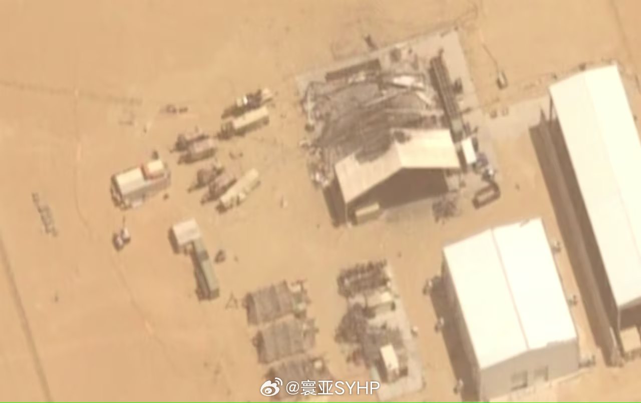 苏丹王子空军基地一张新的卫星图像证实，部署在沙特苏丹王子空军基地的一部美制 AN