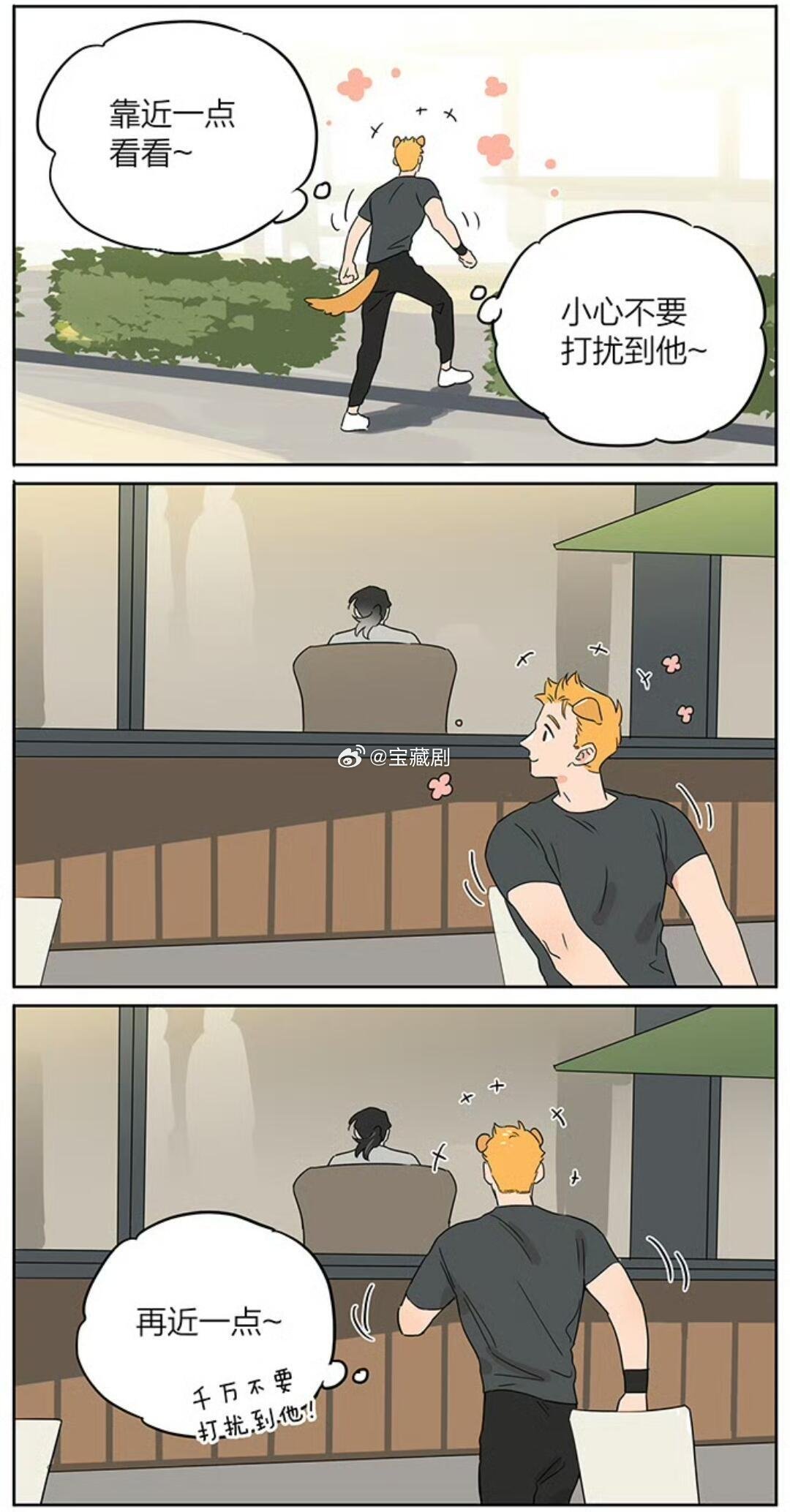 捡了东西的狼慢慢靠近狼王的开心小狗漫画动漫仲夏狂欢季  cr：麻尾 
