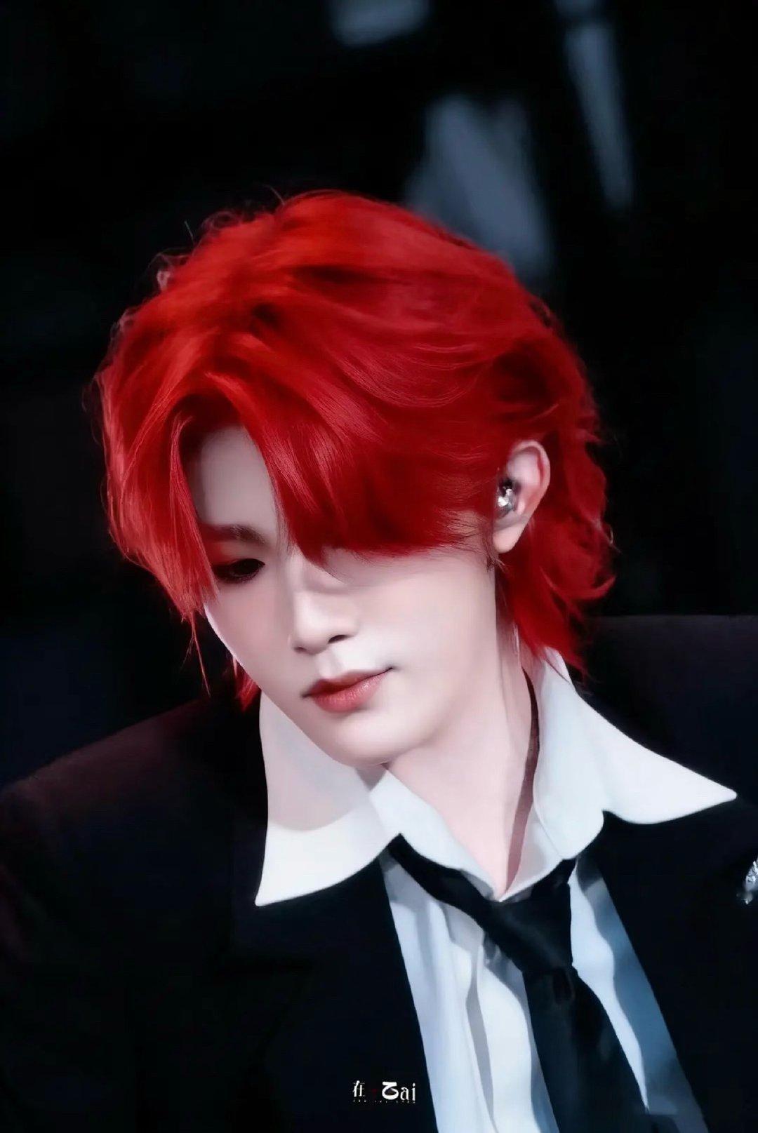 接粉发红发 接上春山发色 