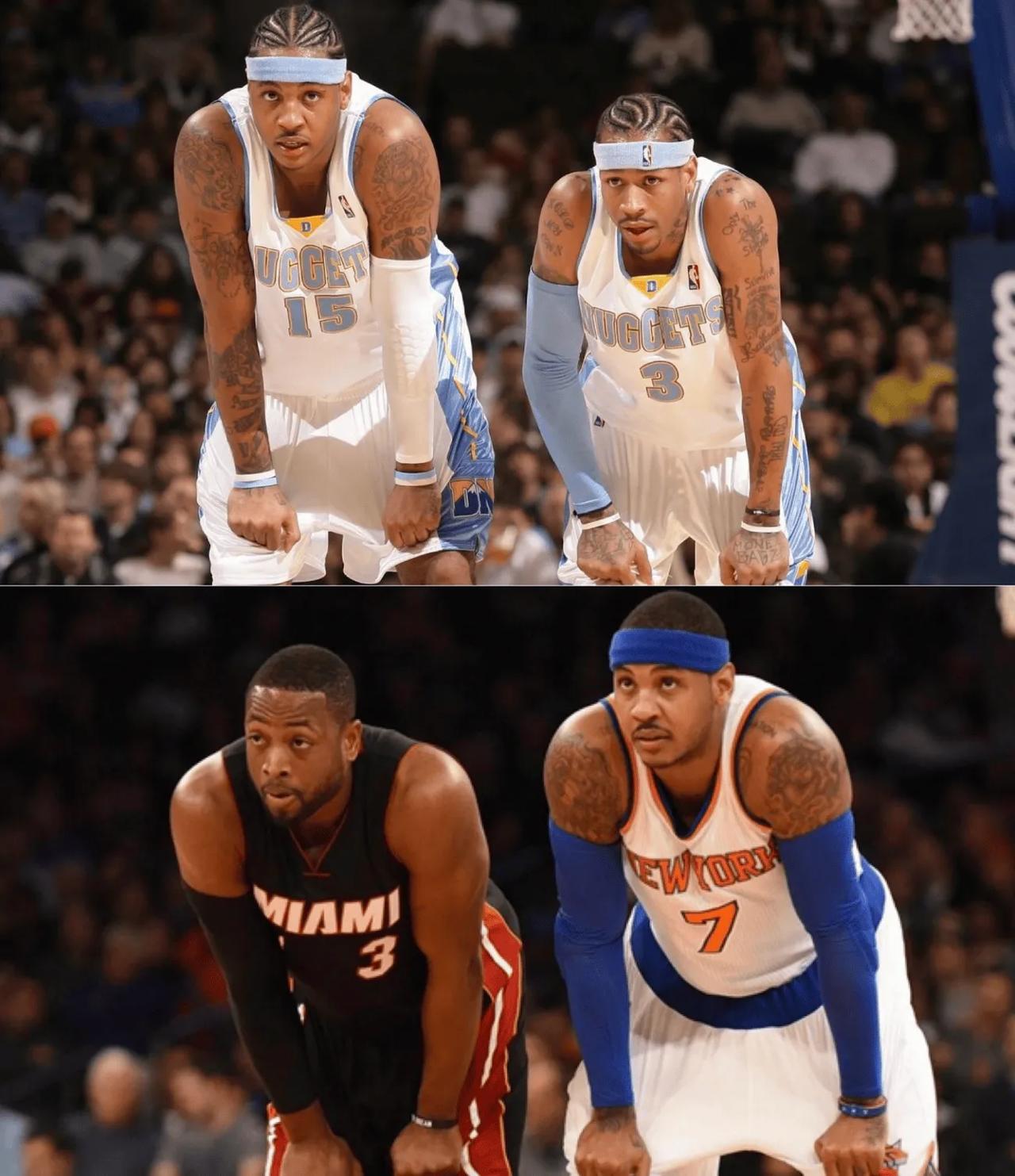 名人堂，NBA球员生涯最完美的收官，卡梅罗安东尼邀请德维恩-韦德与阿伦-艾弗森作