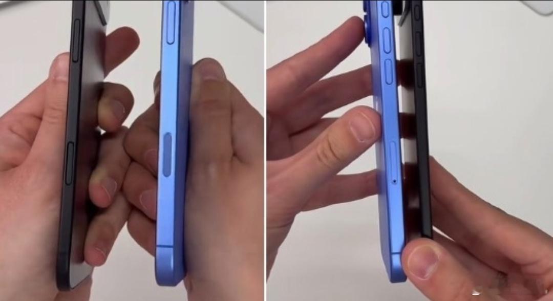 苹果 iPhone 17 Air 对比 iPhone 16 Plus更轻、更薄，