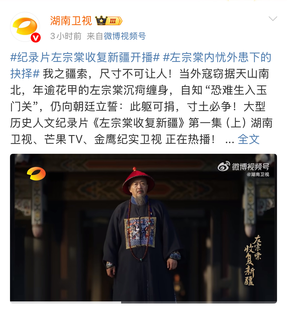 左宗棠内忧外患下的抉择 从朝堂的争辩到战场的厮杀，左宗棠始终坚守“我之疆索，尺寸