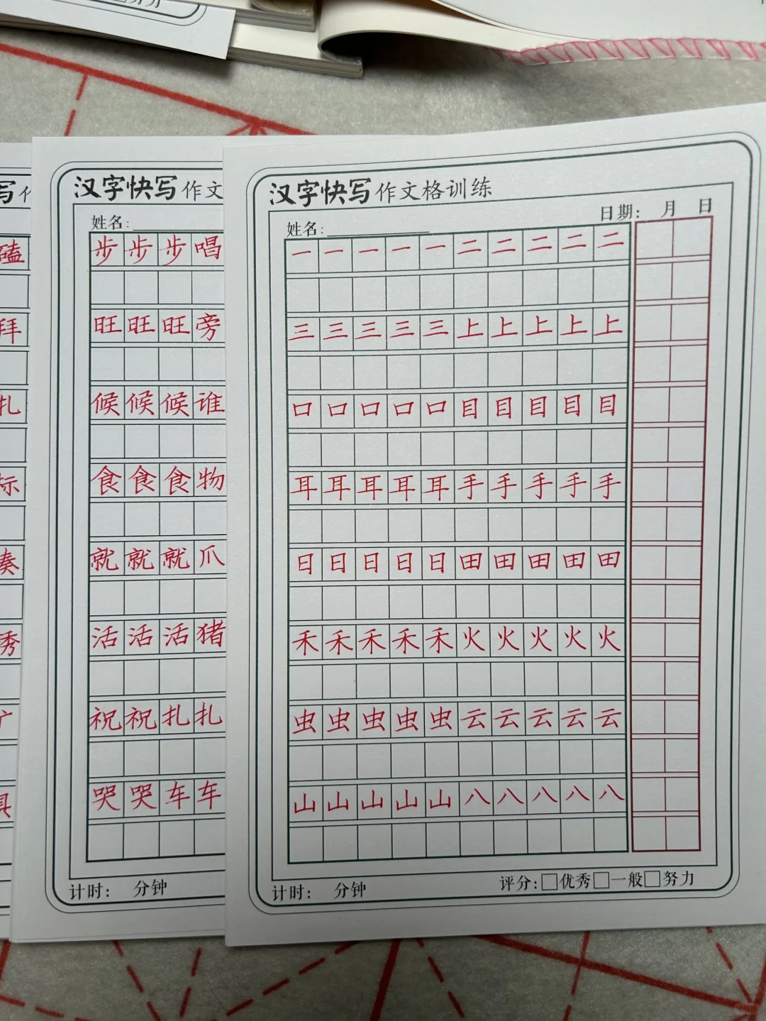 小学语文配套快写训练册