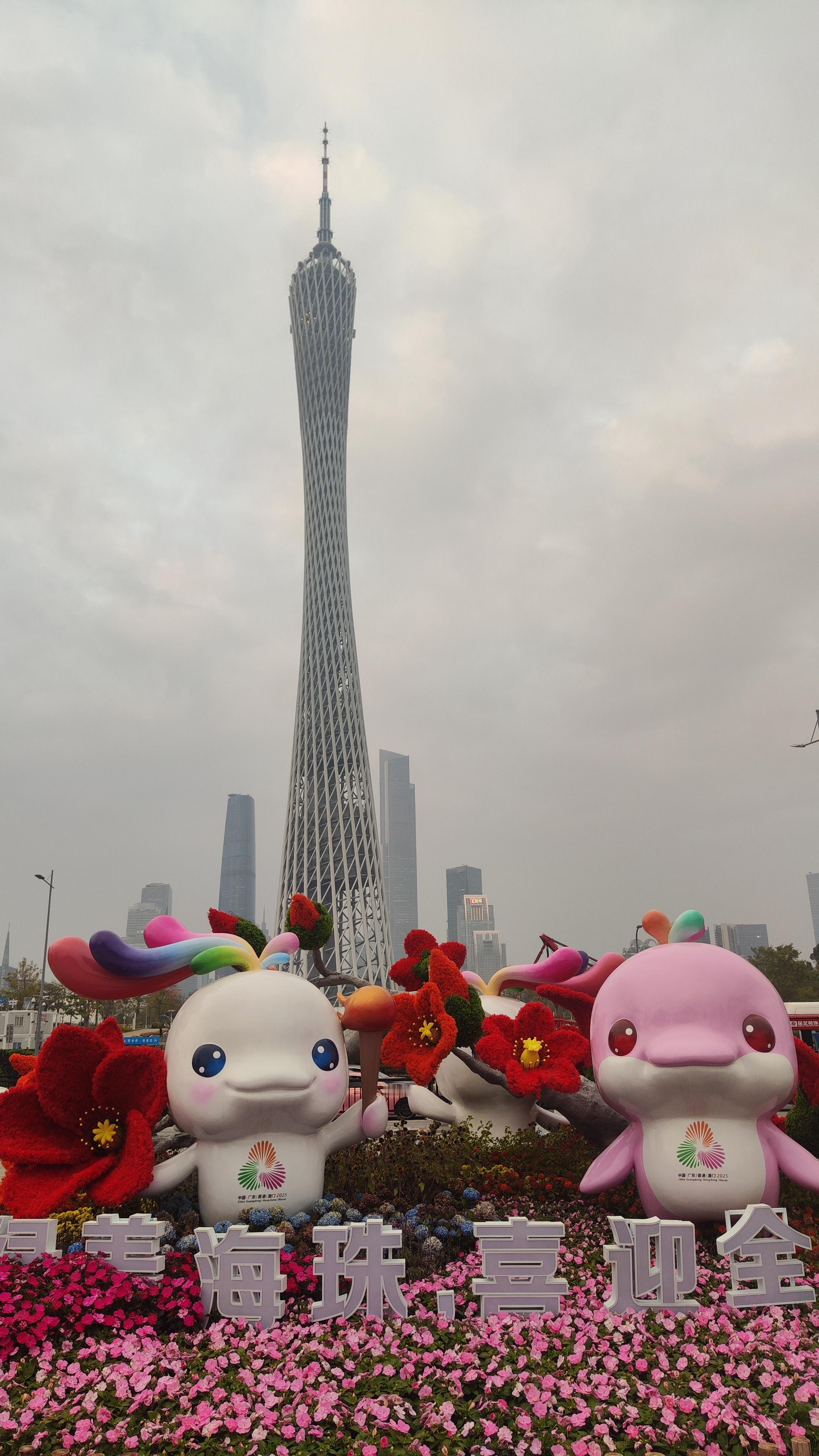 双塔之间的大湾鸡，才发现赤岗塔下有那么可爱的两小只 