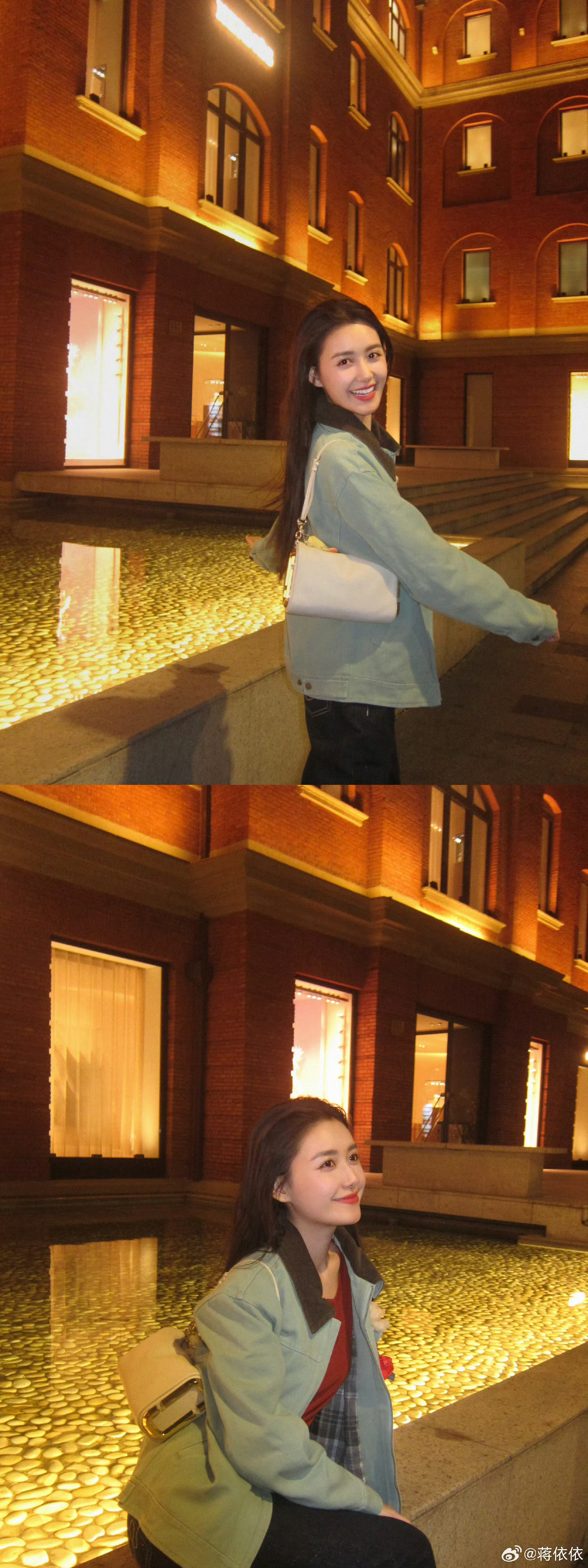 蒋依依对镜拍好萌 日常plog来咯暖黄灯光下的依依也太会拍了，嘟嘴卖萌也太可爱了