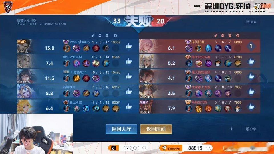 修狗投稿 【投稿】DYG大乱斗撞车AGkpl .2026kpl夏季赛