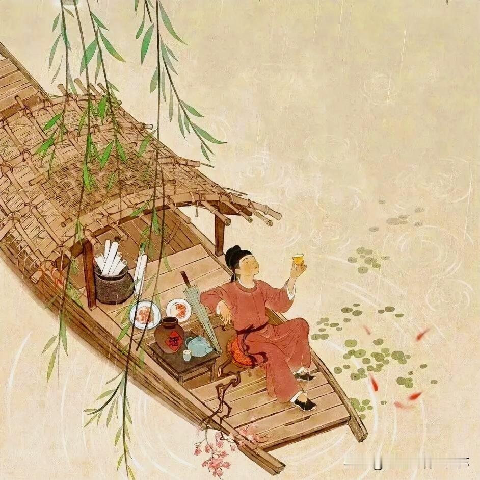 下联：春雨若诗入画船
上联：有请雅士[玫瑰][玫瑰][玫瑰]