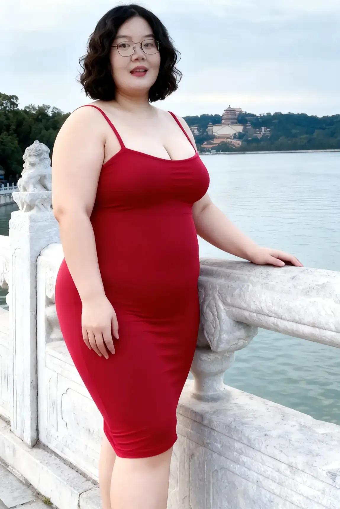 中年美妇太性感
肥美嫩白胴体香
吊带红裙裹不住
呼之欲出色可餐