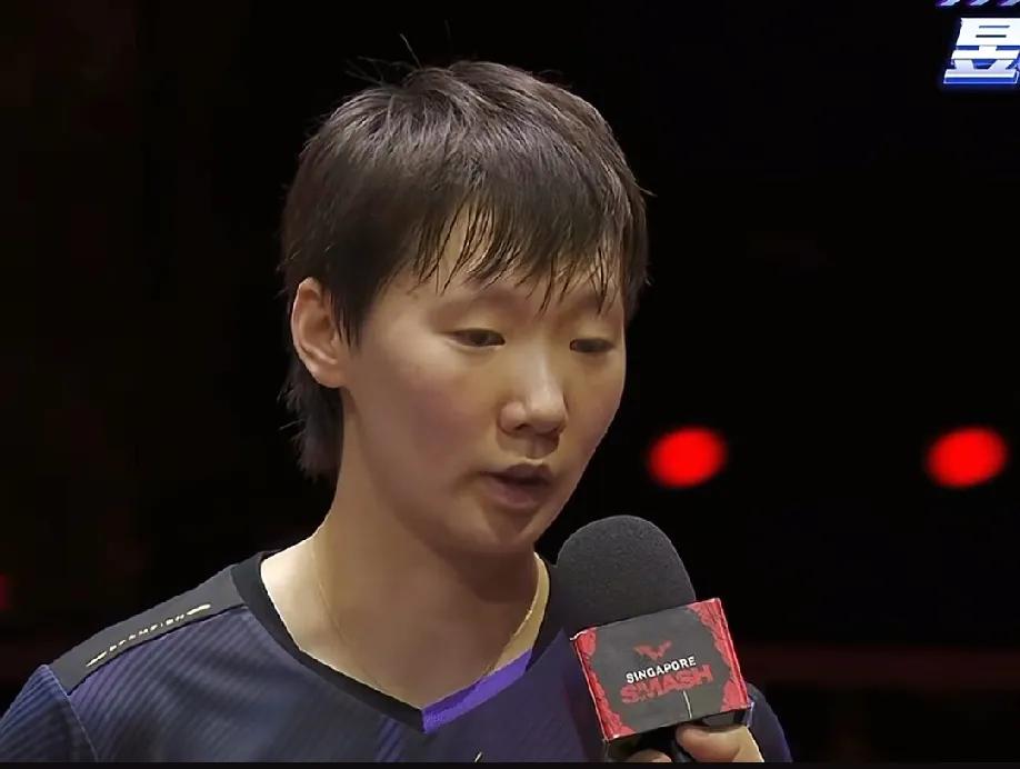 王曼昱在采访时，说：“在赛前的准备上，马导，包括任导，我的教练，研究了一下今天的