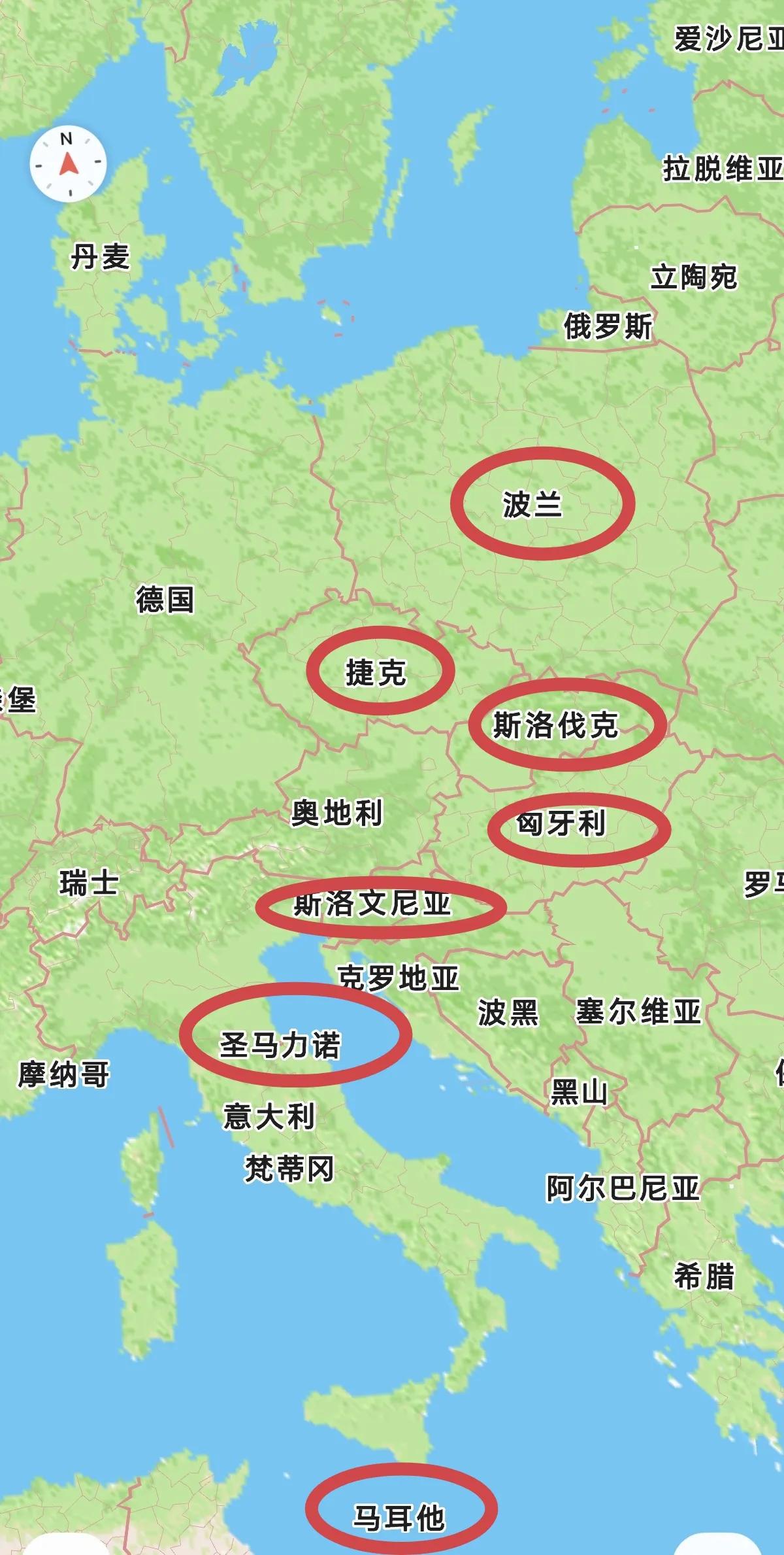 这两天承认巴勒斯坦国的10个国家名单，欧洲承认巴勒斯坦国的国家（看地图）


9