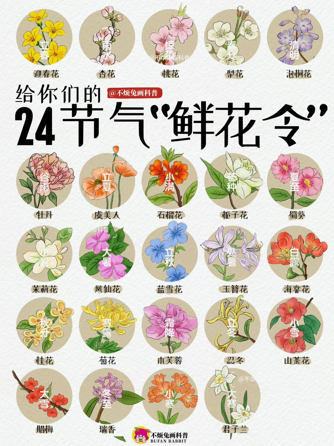 📕属于古人浪漫❗️二十四节气的专属“鲜花令”