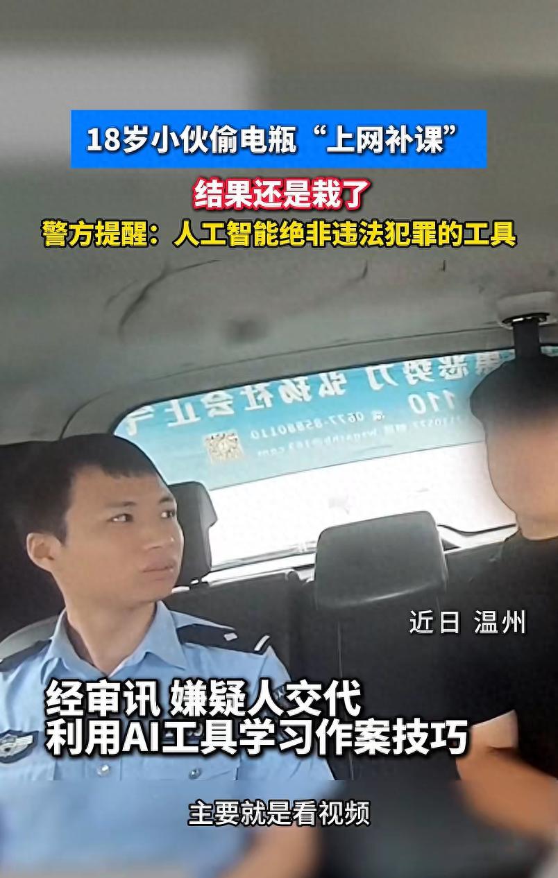 安徽马鞍山，一名18岁的小伙子想搞“完美犯罪”，就跟着AI学盗窃技巧，连续3次到