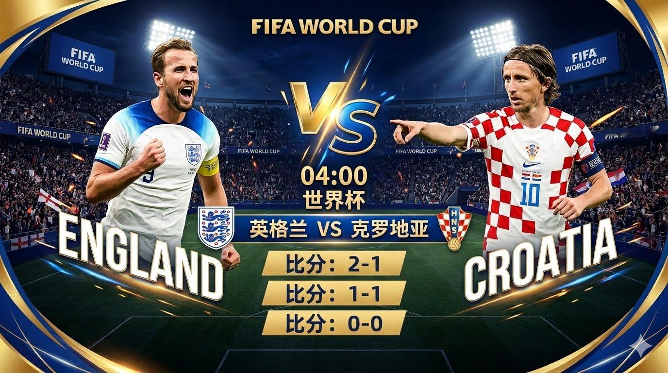 2026世界杯英格兰vs克罗地亚凯恩 还记得2018年世界杯半决赛的遗憾吗？英格