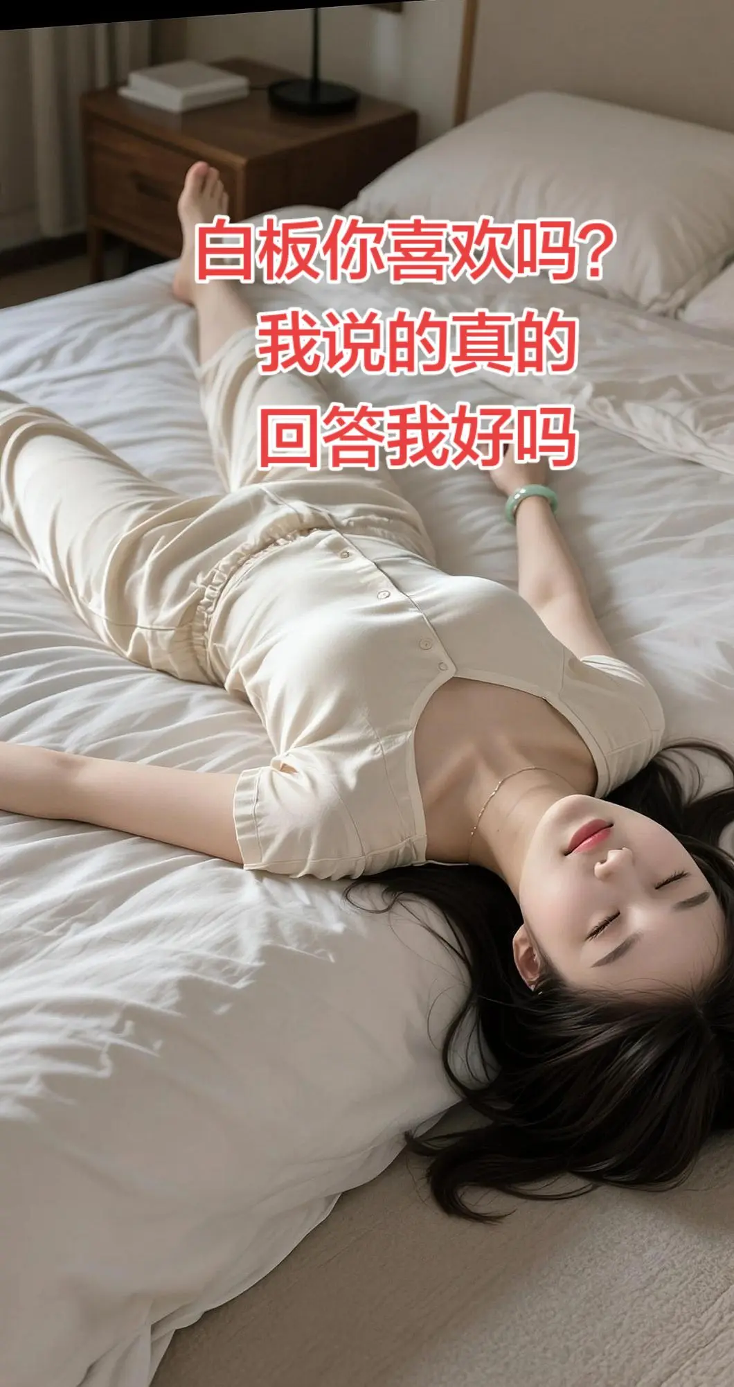 白板你喜欢吗？我说的是真的，好好回答我好吗。
