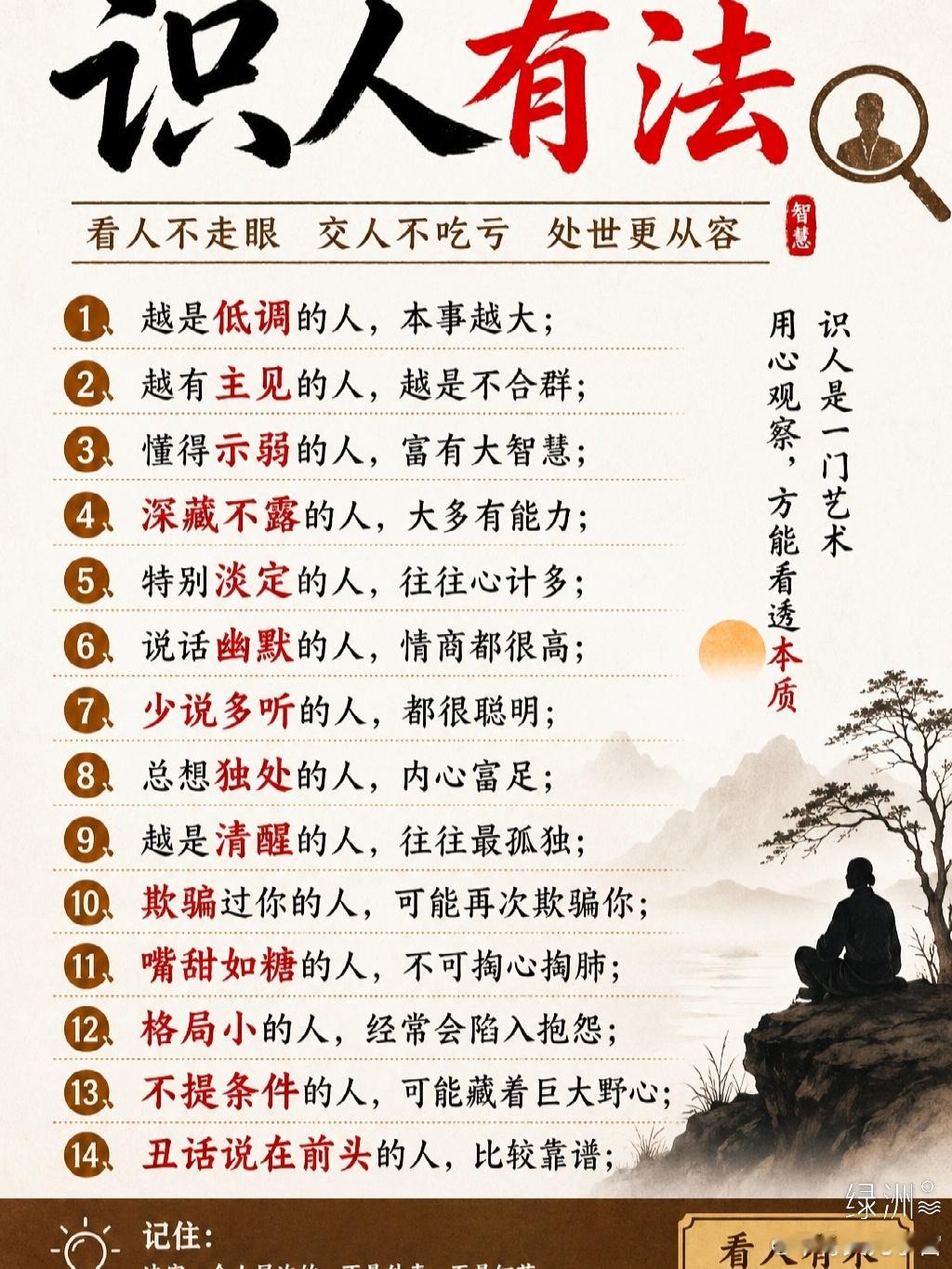 这14种人都要哪些表现？  ​​​