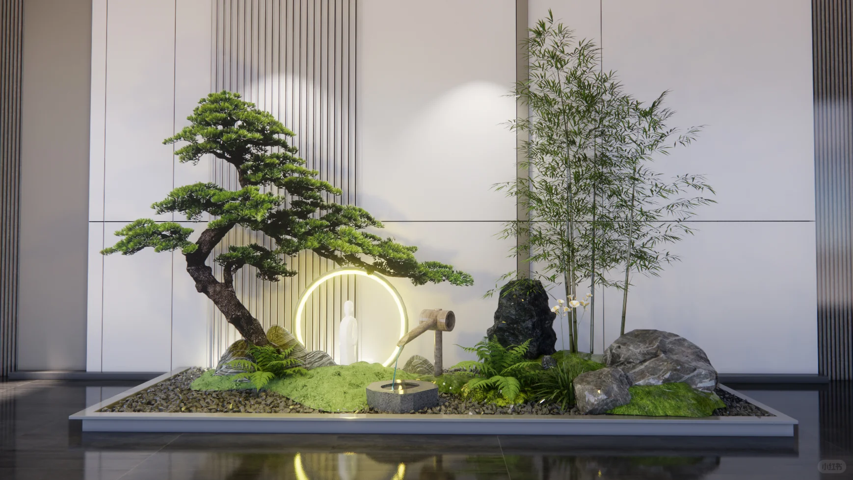 给我一个空间，迎客松造景免费设计啦！